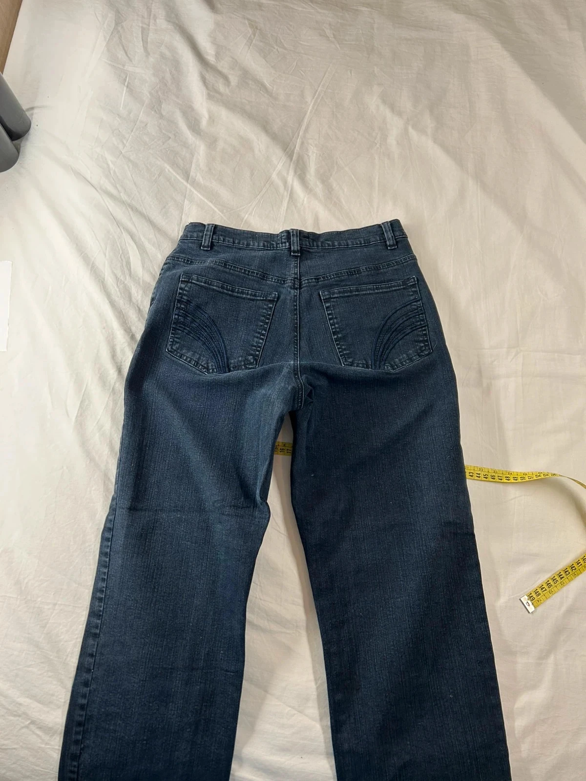 Jean bleu marine taille haute Cécile D'orges – photo 8